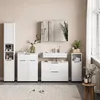 Mobile sottolavabo per bagno Vicco Alina Bianco 80 x 60 cm Anteprima dell’immagine prodotto 6
