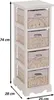 Komoda z półką i 4 szufladami 74x25x28cm, styl shabby, Podgląd zdjęcia produktu 9