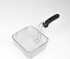 A deep fryer basket with a black handle is shown against a white background. Produktbild-Vorschau