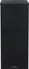 A black freestanding parcel box is shown against a white background. Produktbild-Vorschau