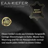 A black leather background with text and logos. Produktbild-Vorschau