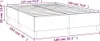 vidaXL Box spring bed frame cream 140x190 cm Imitace kůže Náhled obrázku produktu 7