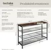 Product information and dimensions for a shoe rack. Náhled obrázku produktu