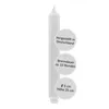 Fink CANDLE, metallic Stabkerze, Paraffin, weiß, L. 3 cm, Produktbild-Vorschau 3
