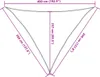 vidaXL Tenda da sole 160 g/m² Crema 3,5x3,5x4,9 m HDPE Anteprima dell’immagine prodotto 7