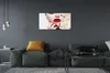 Glasbilder 100x50 Wandkunst Roses rote Lippen Frau Produktbild-Vorschau 3