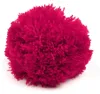 2 Bommeln / Wollbommeln / Pompon, 7cm fuchsia rot Produktbild-Vorschau