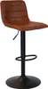 Lex E, Hocker, Gestell schwarz, Bezug cognac Produktbild-Vorschau 1