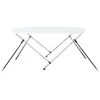 vidaXL 2-Bow Bimini Top Weiß 150x120x110 cm Náhľad obrázku produktu 4