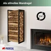 Kaminholzregal PHOENIX mit Rückwand für Wandmontage | für Produktbild-Vorschau 4