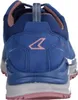 The back view of a blue women's hiking shoe. Voir les images du produit