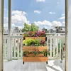 Vertikálny záhon Relaxdays, drevo, VxŠxH: 82 x 75 x 90 cm, Náhľad obrázku produktu 3