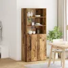 vidaXL Credenza alta in legno di recupero 80 x 42,5 x 185 Anteprima dell’immagine prodotto 4