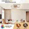 ZMH LED Plafonnier Moderne Bois 3000K Blanc Chaud Noir Voir les images du produit 3
