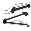 Two ski/snowboard racks are shown with dimensions indicated. Produktbild-Vorschau