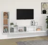 vidaXL 3-dielna súprava TV skriniek Biely drevený materiál Náhľad obrázku produktu 3