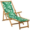 vidaXL Transat pliable, 3 positions, en bois d'eucalyptus Voir les images du produit 1