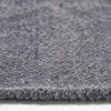 HOMESCAPES Grauer Chenille-Teppich mit naturfarbenem Rand Produktbild-Vorschau 4