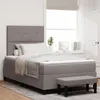 Boxspringbett mit Matratze & Bank Grau 120x190 cm Stoff, Produktbild-Vorschau 1