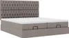Ottoman-Bett mit Matratzen Taupe 160x200 cm Stoff Produktbild-Vorschau 6