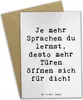 Mr. & Mrs. Panda Klappkarte Spruch Sprachen lernen und Produktbild-Vorschau 1