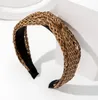 Breites Rattan Stirnband Natur Flechtmuster Ajour Twist Produktbild-Vorschau 3