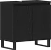Waschbeckenunterschrank Schwarz Eiche 58x33x60 cm Produktbild-Vorschau 2