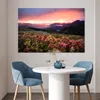 MuchoWow® Poster Blumen - Berge - Landschaft - Nacht - Produktbild-Vorschau 5