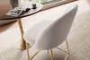 FineBuy Set da 2 sgabelli da bar in velluto beige con gambe Anteprima dell’immagine prodotto 4