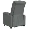 vidaXL Poltrona relax in tessuto grigio scuro Anteprima dell’immagine prodotto 5