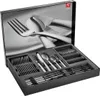 A black box containing a cutlery set, with a close-up image of cutlery on the lid. Anteprima dell’immagine prodotto