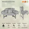 Möbelretoure Rundbank 360° Gartenbank Teak massiv ø220 cm Produktbild-Vorschau 2