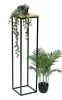 DanDiBo Flower Stool Metal Wood Black Angular 100 cm Flower Náhled obrázku produktu 4
