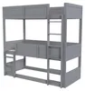 Dreibett Etagenbett 90 x 200 cm, modulares Kinderbett mit 3 Produktbild-Vorschau 6