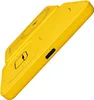 A yellow wireless charging station is shown against a white background. Voir les images du produit