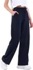 COMEOR pantaloni da jogging da donna a gamba larga (blu Anteprima dell’immagine prodotto 1