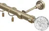 360 cm Einzelne Gardinenstange Ø 25 mm Antikgold mit Produktbild-Vorschau 1