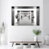 Leinwandbild Tunnel aus silbernen 3D-Kugeln 60x40 Feeby Produktbild-Vorschau 2