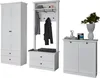 Trendteam Garderobe BrandsonBaxter, 4-teilig, Weiß/Schwarz Produktbild-Vorschau 2