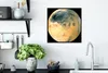 MuchoWow® Gerahmtes Poster Gelb gefärbter Planet Mars 40x40 Produktbild-Vorschau 3