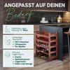 Novaliv Flaschenregal für 36 Flaschen | Weinregal braun | Produktbild-Vorschau 4