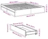 vidaXL Bettgestell mit Schubladen Weiß 180x200 cm Produktbild-Vorschau 7