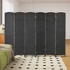 HOMCOM Paravento a 6 ante 240 x 170 cm Divisorio in legno Anteprima dell’immagine prodotto 2