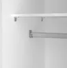 Cindy - Armoire 2 Portes, 78x175h cm Blanc, Porte-manteaux Voir les images du produit 5