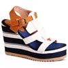 topschuhe24 2108 Keilabsatz Sandaletten Riemchen Sandalen, Produktbild-Vorschau 2