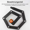 Fahrradschloss Faltschloss mit Halterung, 4 stelliges Produktbild-Vorschau 5