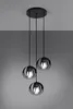 Lampa wisząca TULOS czarna 3xE27x15W metal wym:117x30x30cm Podgląd zdjęcia produktu 15