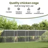 vidaXL Cage à poules, 3 pièces, argent, 600 x 200 x 200 cm, Voir les images du produit 7