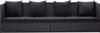 Garten-Sofabett mit Kissen Poly Rattan Lounge Loungesofa Produktbild-Vorschau 5