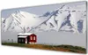 Acrylglasbilder 125x50 Wandbild Druck Gebirge Haus Produktbild-Vorschau 1